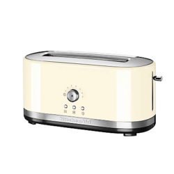 KitchenAid Manual Control Long Slot 4-Slice Toaster Almond Cream